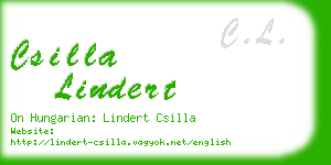 csilla lindert business card